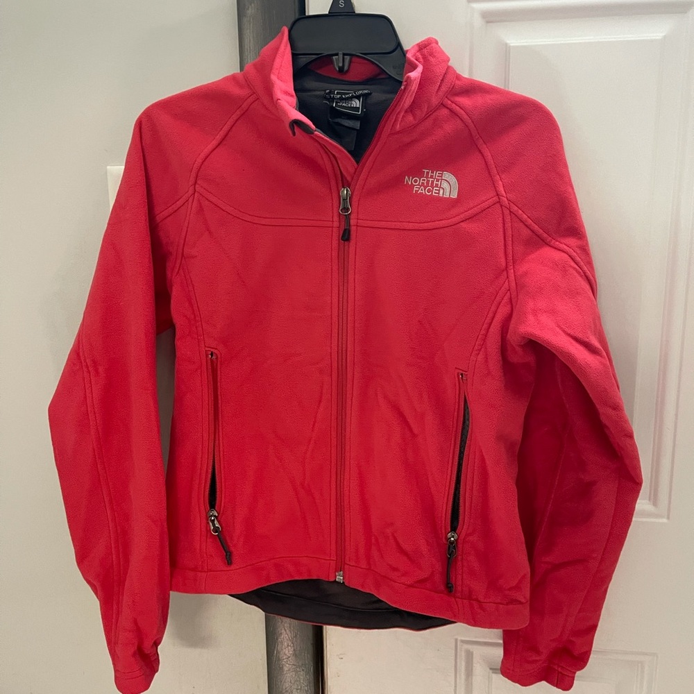 North Face jacket gently used pink